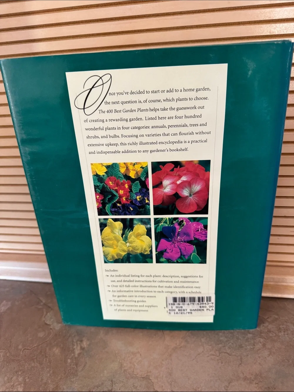 The 400 Best Garden Plants Hardcover Book - Multicolor - Unknown Brand